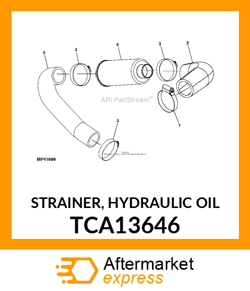 STRAINER, HYDRAULIC OIL TCA13646