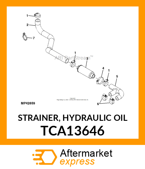 STRAINER, HYDRAULIC OIL TCA13646