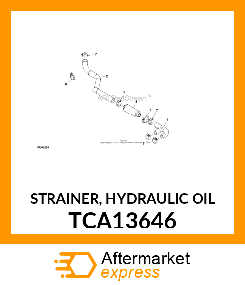 STRAINER, HYDRAULIC OIL TCA13646