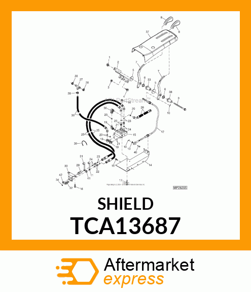 COVER, AUX HYDRAULIC TCA13687