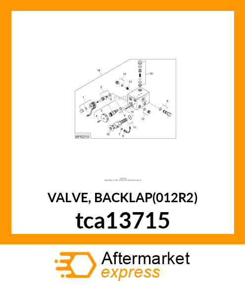 VALVE, BACKLAP(012R2) tca13715