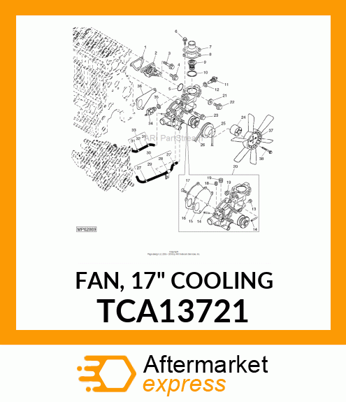 FAN, 17" COOLING TCA13721