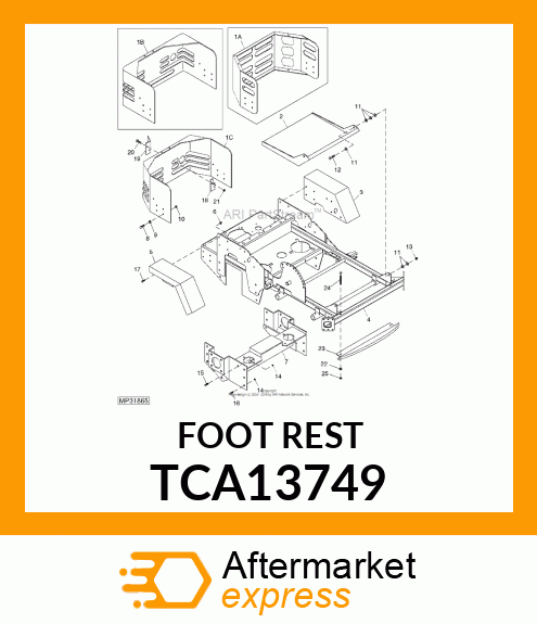 Footrest TCA13749