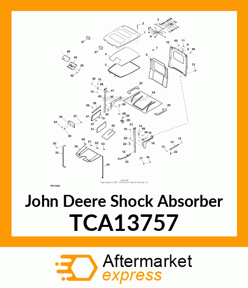 DASHPOT, CAB DOOR TCA13757