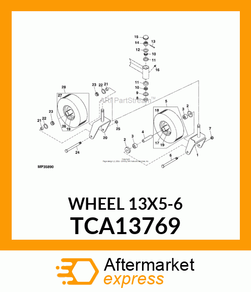 WHEEL/TIRE ASSEM TCA13769