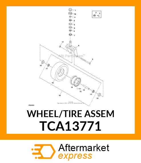 WHEEL/TIRE ASSEM TCA13771