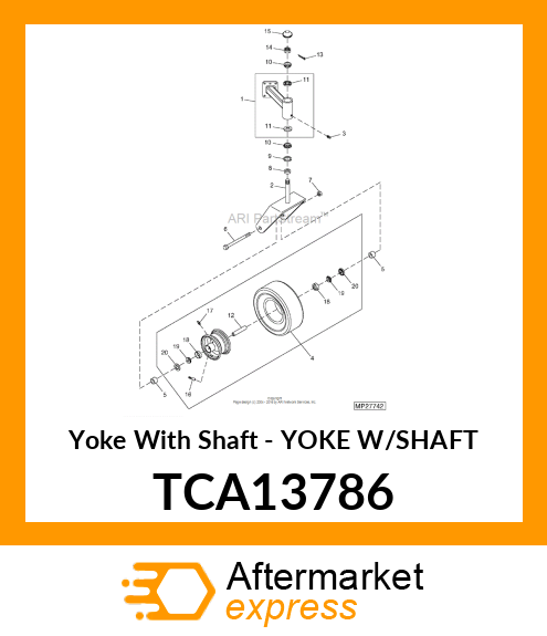 Yoke With Shaft TCA13786