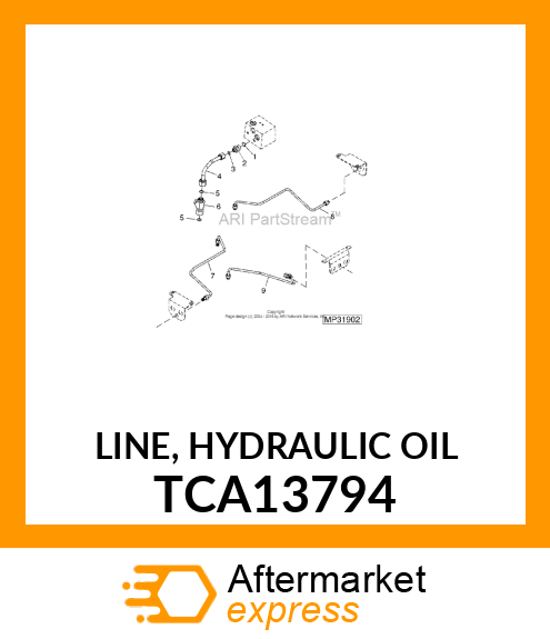 LINE, HYDRAULIC OIL TCA13794