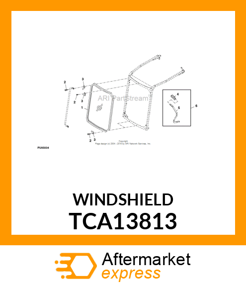 WINDSHIELD ASSEMBLY TCA13813