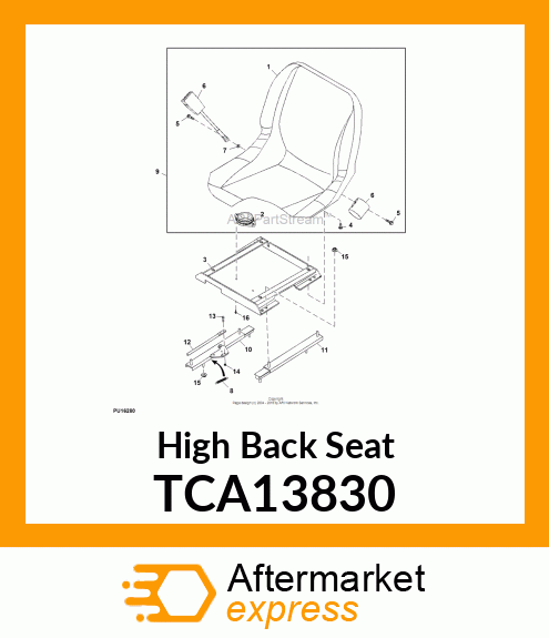 SEAT, ASSY POSTR TCA13830