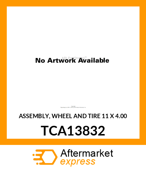 ASSEMBLY, WHEEL AND TIRE 11 X 4.00 TCA13832