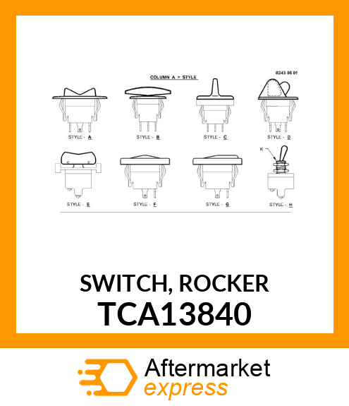 SWITCH, ROCKER TCA13840