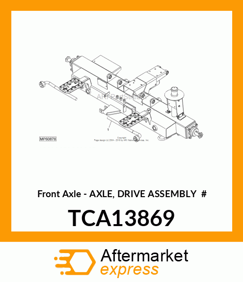 Front Axle TCA13869