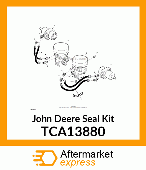 KIT, SEAL, OVERHAUL MID TCA13880