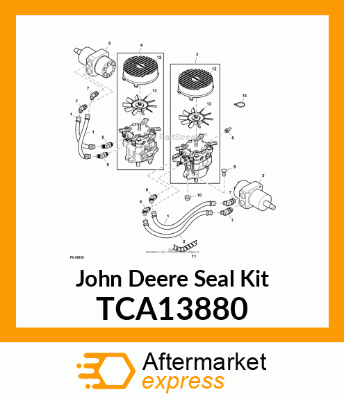 KIT, SEAL, OVERHAUL MID TCA13880