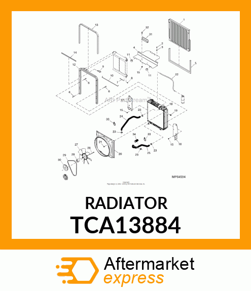 RADIATOR ASSEMBLY TCA13884