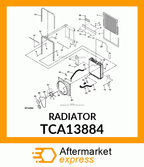 RADIATOR ASSEMBLY TCA13884