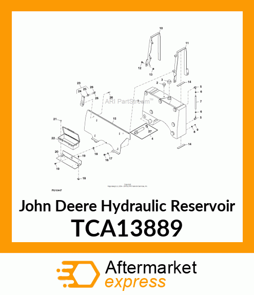 TANK, HYDRAULIC W/INSERTS (PLASTIC) TCA13889