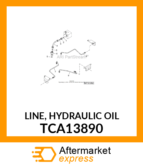 LINE, HYDRAULIC OIL TCA13890