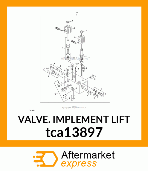 VALVE. IMPLEMENT LIFT tca13897