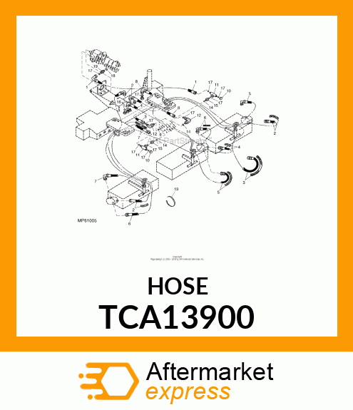 Spare part TCA13900 + Hydraulic Hose