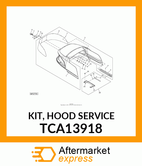 KIT, HOOD SERVICE TCA13918