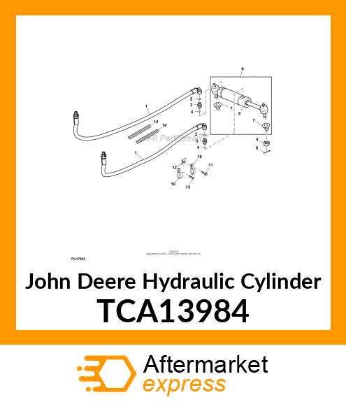 CYLINDER, HYDRAULIC STEERING TCA13984