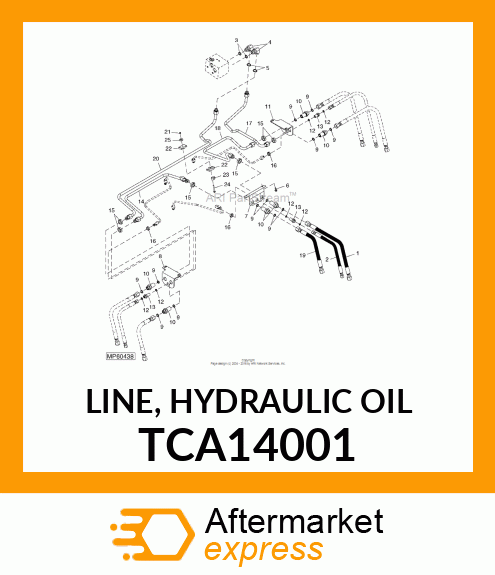 LINE, HYDRAULIC OIL TCA14001