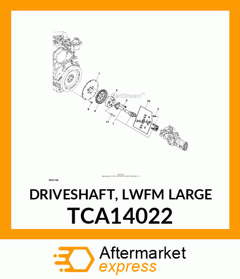 DRIVESHAFT, LWFM LARGE TCA14022