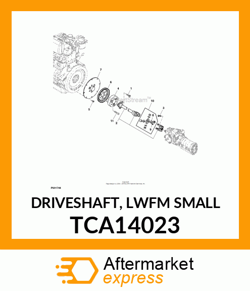 DRIVESHAFT, LWFM SMALL TCA14023