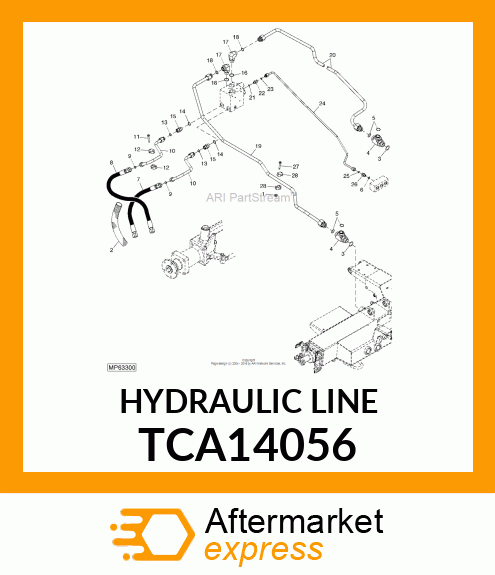 HYDRAULIC LINE TCA14056