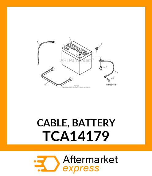 CABLE, BATTERY TCA14179