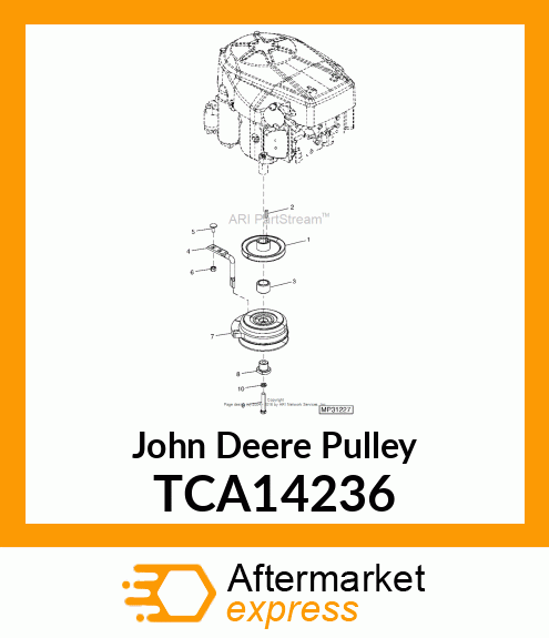 PULLEY, ENGINE TCA14236