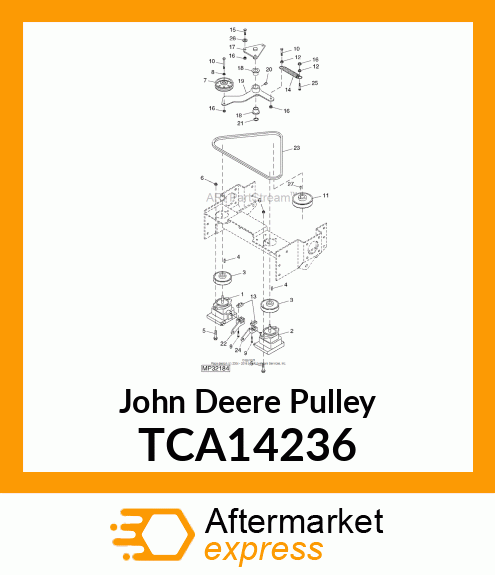 PULLEY, ENGINE TCA14236