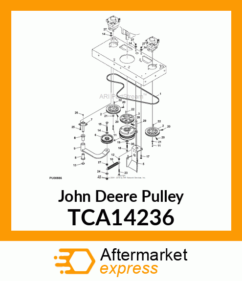 PULLEY, ENGINE TCA14236