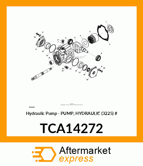 Hydraulic Pump - PUMP, HYDRAULIC (3225) # TCA14272