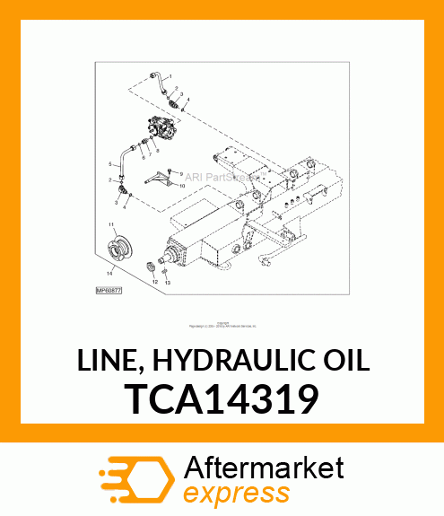 LINE, HYDRAULIC OIL TCA14319