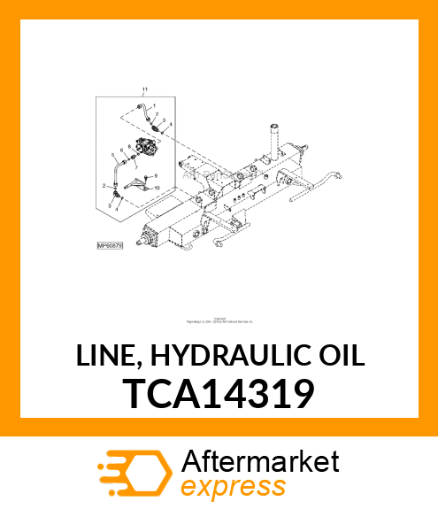 LINE, HYDRAULIC OIL TCA14319