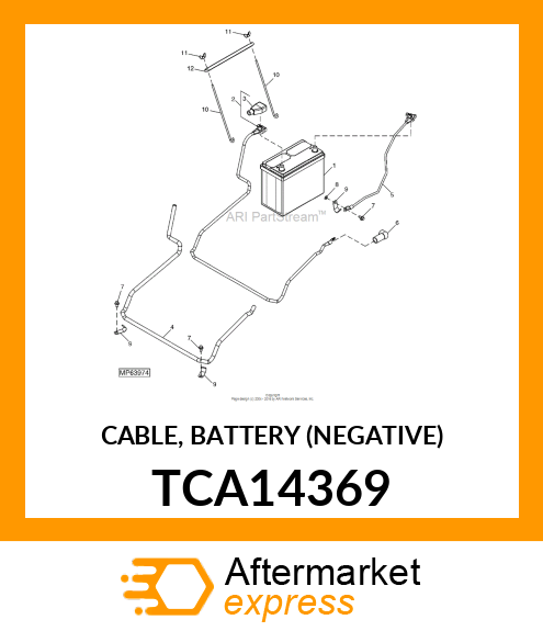 CABLE, BATTERY (NEGATIVE) TCA14369