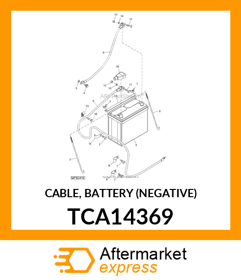 CABLE, BATTERY (NEGATIVE) TCA14369