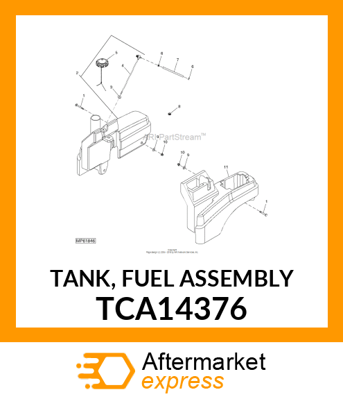 TANK, FUEL ASSEMBLY TCA14376