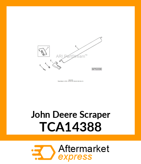 SCRAPER, REAR ROLLER TCA14388