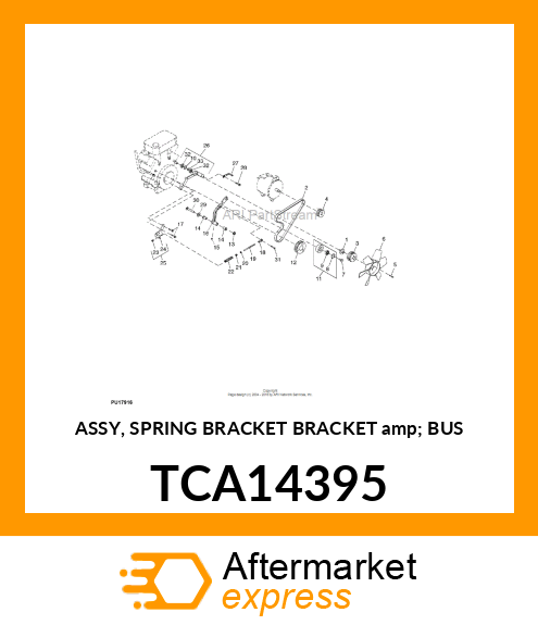 ASSY, SPRING BRACKET BRACKET amp; BUS TCA14395