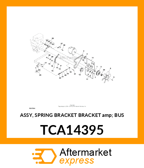 ASSY, SPRING BRACKET BRACKET amp; BUS TCA14395