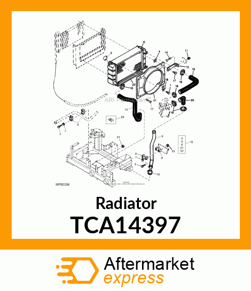 Radiator TCA14397