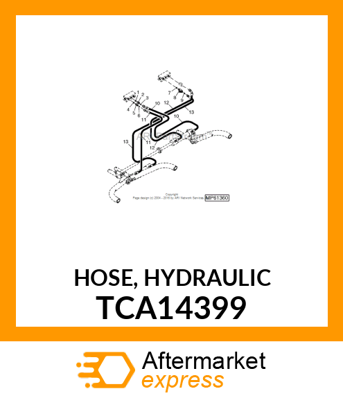 HOSE, HYDRAULIC TCA14399