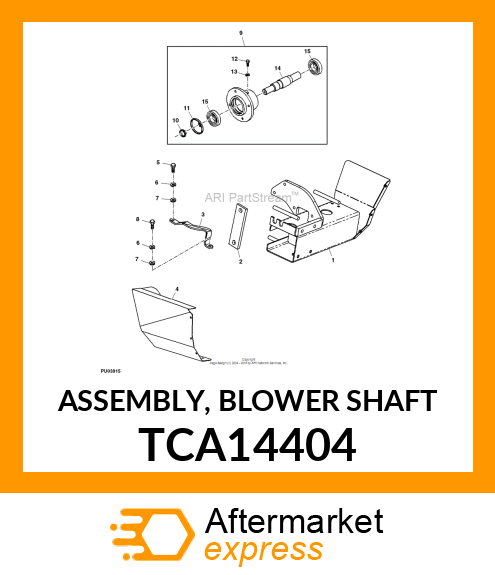 ASSEMBLY, BLOWER SHAFT TCA14404