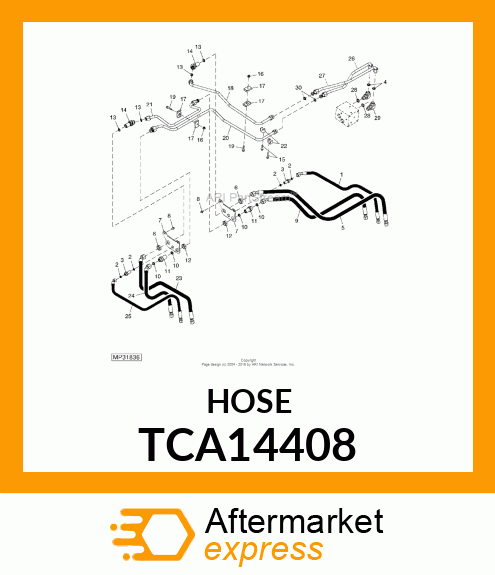 HOSE, HYDRAULIC TCA14408