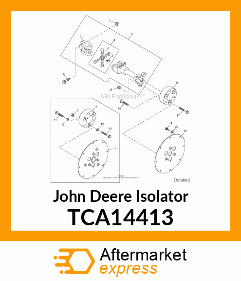 ISOLATOR, DRIVESHAFT TCA14413