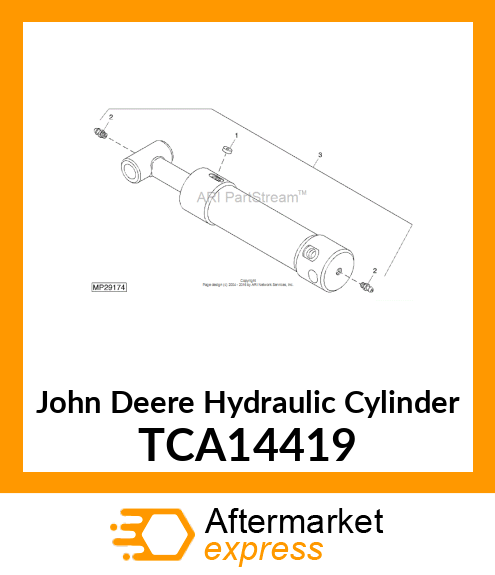 CYLINDER, REAR HYDRAULIC TCA14419